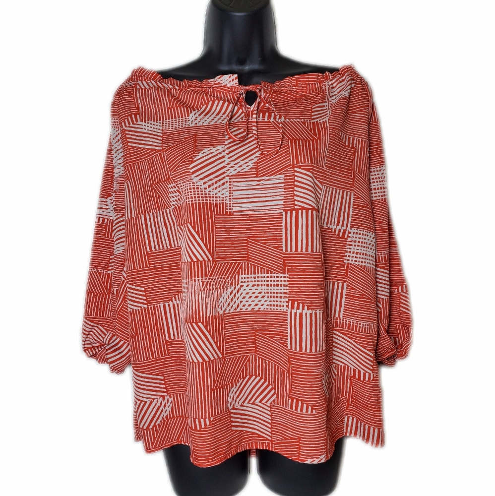 Gap Boat Neck Striped Blouse Size Medium